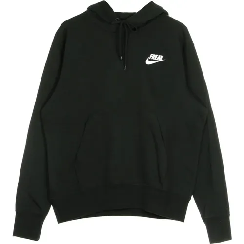 Giannis Naija Hoodie - Schwarz/Weiß , Herren, Größe: L - Nike - Modalova