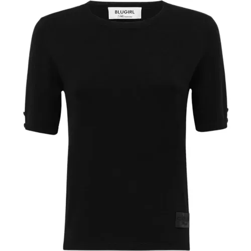 Schwarze Pullover Kollektion , Damen, Größe: S - Blugirl - Modalova