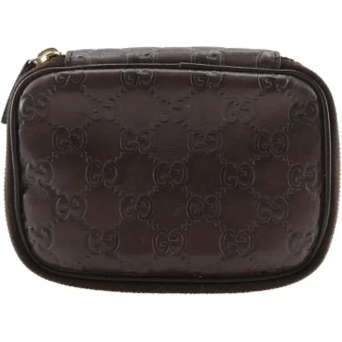 Pre-owned Clutches, female, , Size: ONE SIZE Pre-owned Leather handbags - Gucci Vintage - Modalova