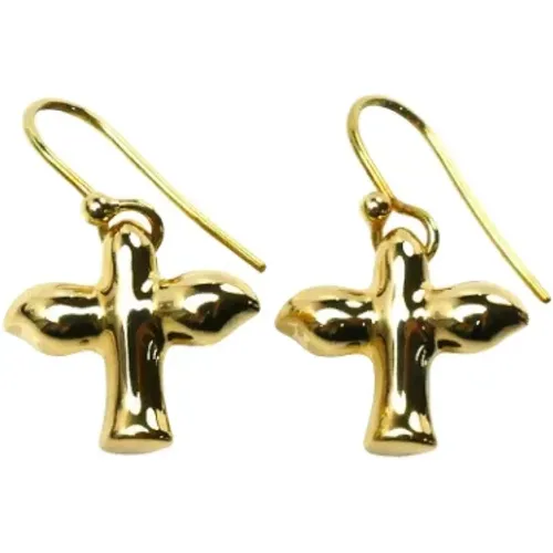 Pre-owned Jewellery, female, , Size: ONE SIZE Pre-owned Gold earrings - Tiffany & Co. Pre-owned - Modalova