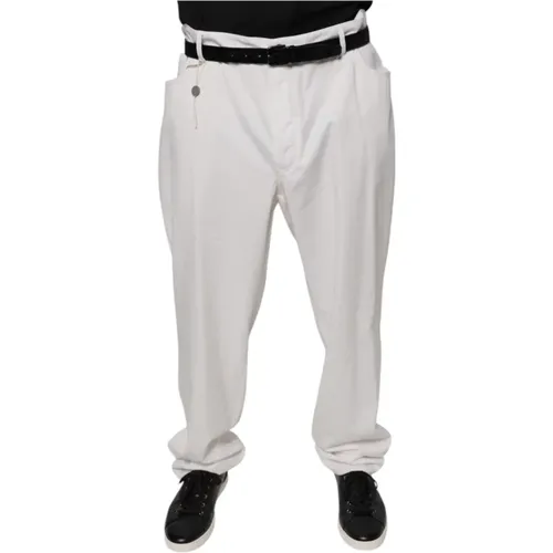 Suit Trousers, male, , Size: 7XL Cotton Dress Tapered Pants - BRUNELLO CUCINELLI - Modalova