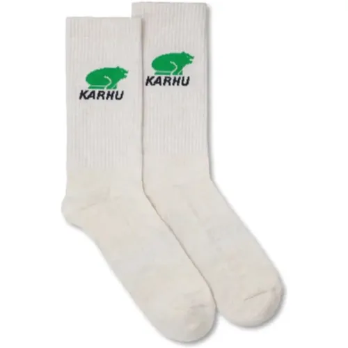 Klassische Logo Socken Weiß Grün - Karhu - Modalova