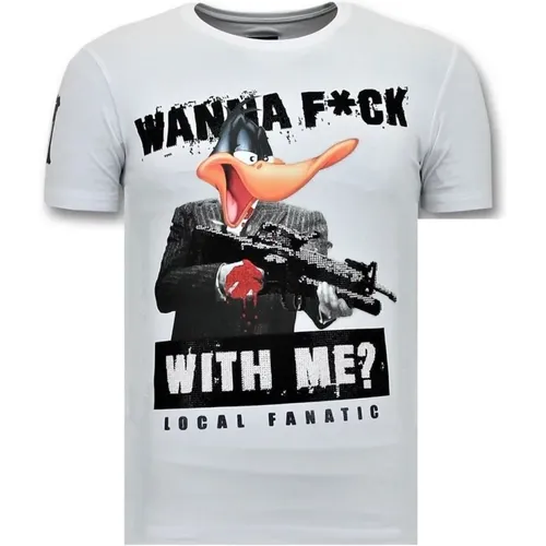 Cooles T-Shirt Männer - Andjagd Gun - 11-6368W , Herren, Größe: S - Local Fanatic - Modalova