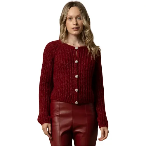 Cardigans, female, , Size: L Elegant Cardigan Style Sweater - Kocca - Modalova