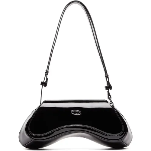 Logo-Plaque Shoulder Bag , female, Sizes: ONE SIZE - Diesel - Modalova