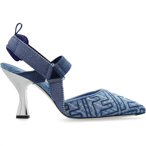 Colibri denim pumps , Damen, Größe: 37 EU - Fendi - Modalova