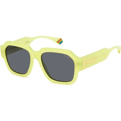 Gelb/Graue Sonnenbrille PLD 6212/S/X, Havana Sunglasses Brown Shaded Polarized,Matte Grey Sonnenbrille - Polaroid - Modalova