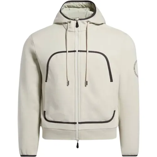 Nighttime Dream Hooded Zip-Up Sweater , male, Sizes: M - Bikkembergs - Modalova