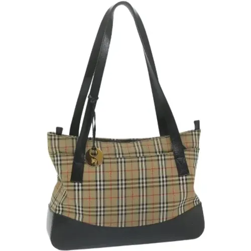 Pre-owned Tote Bags, female, , Size: ONE SIZE Pre-owned Canvas shoulder-bags - Burberry Vintage - Modalova