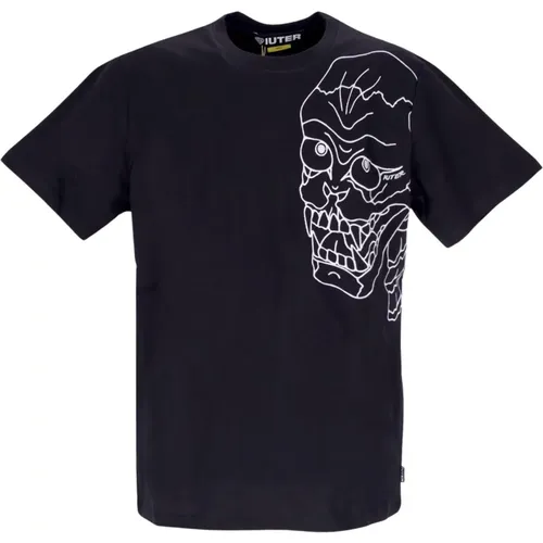 T-Shirts, male, , Size: L Skull Tee /Grey Short Sleeve T-shirt - Iuter - Modalova