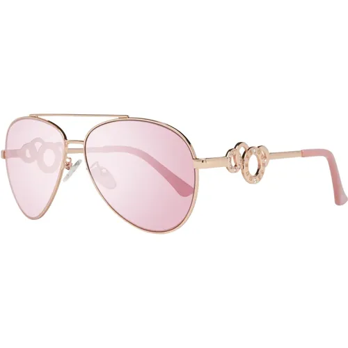 Roségoldene Aviator Sonnenbrille - Guess - Modalova