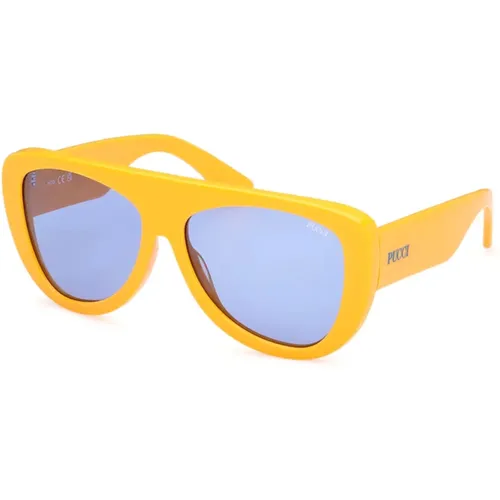 Sunglasses, unisex, , Size: 58 MM Stylish Sunglasses in Dark /Blue - Pucci - Modalova