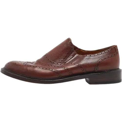 Pre-owned Flats, male, , Size: 12 1/2 US Pre-owned Leather flats - Gucci Vintage - Modalova