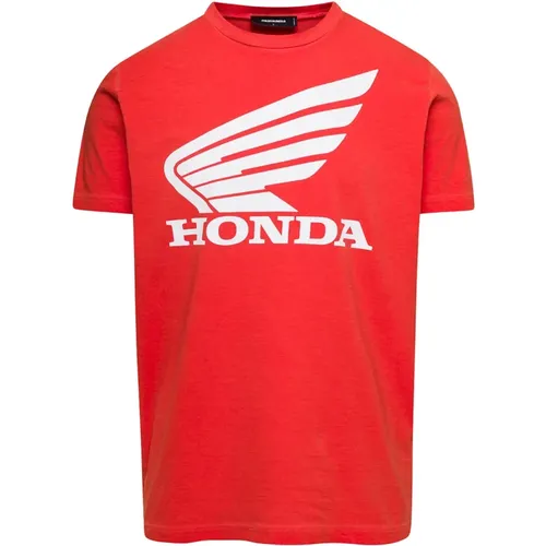 Logo Print T-Shirt , male, Sizes: M, XL, L - Dsquared2 - Modalova