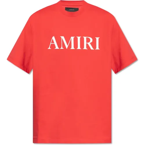 T-shirt with logo , male, Sizes: S - Amiri - Modalova