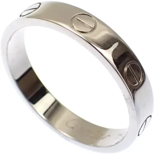 Pre-owned Jewellery, female, , Size: ONE SIZE Pre-owned White Gold rings - Cartier Vintage - Modalova