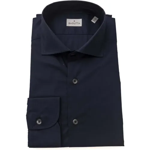 Casual Shirts, male, , Size: 7XL Slim Fit French Collar Shirt - Bagutta - Modalova