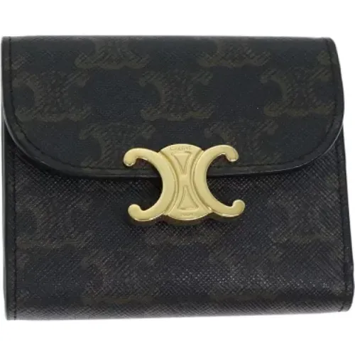 Pre-owned Wallets, female, , Size: ONE SIZE Pre-owned Leather wallets - Celine Vintage - Modalova