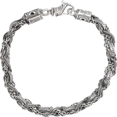 Braided Small Bracelet , unisex, Sizes: M, L - Emanuele Bicocchi - Modalova