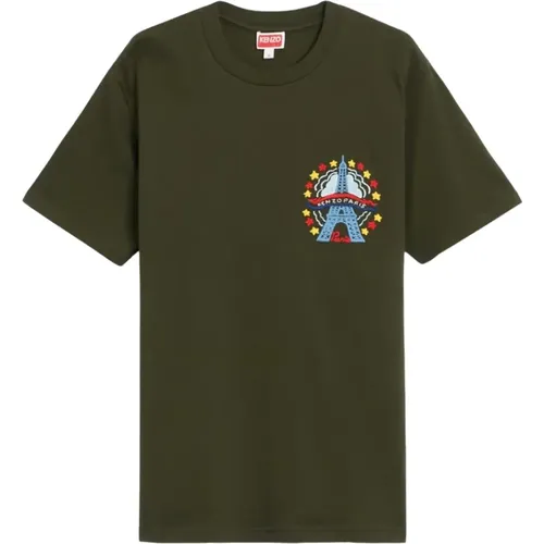 Eiffelturm besticktes T-Shirt Kenzo - Kenzo - Modalova