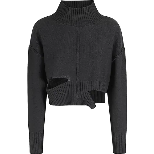 Stylischer Pullover Sweater , Damen, Größe: M - MM6 Maison Margiela - Modalova