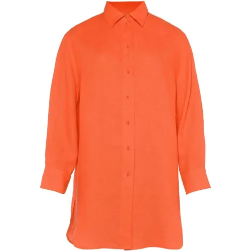 Linen Shirt Classic Collar , female, Sizes: S, M - Eres - Modalova