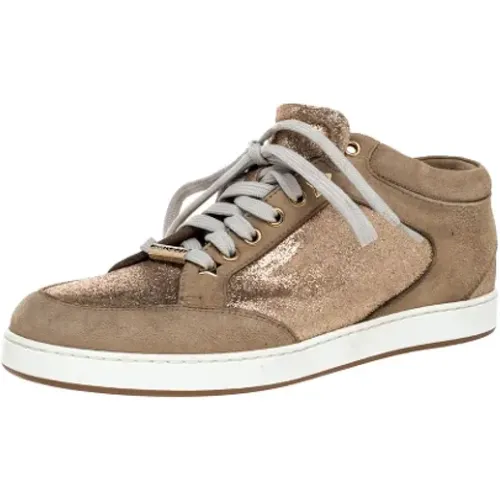 Pre-owned Suede sneakers , female, Sizes: 5 UK - Jimmy Choo Pre-owned - Modalova