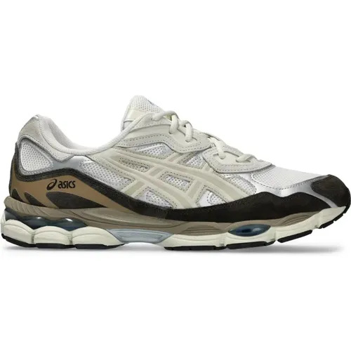 Flacher Weißer Sneaker Gel-Nyc , Herren, Größe: 43 1/2 EU - ASICS - Modalova