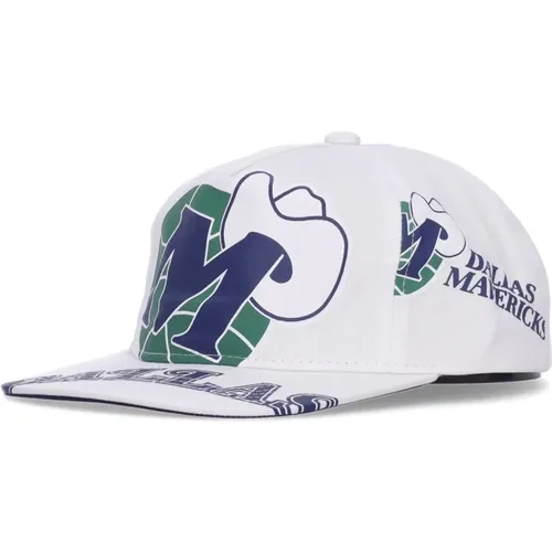 Caps, male, , Size: ONE SIZE NBA Dallas Mavericks Flat Visor Cap - Mitchell & Ness - Modalova