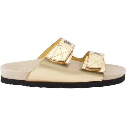 Sliders, female, , Size: 6 US Logo Slides - Palm Angels - Modalova