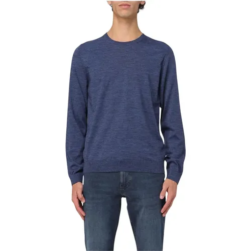 Round-neck Knitwear, male, , Size: S Long Sleeve Knit Sweater - HUGO - Modalova