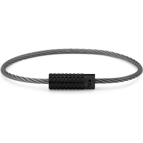 Bracelets, unisex, , Size: 2XS Pyramid Cable Bracelet - Le Gramme - Modalova