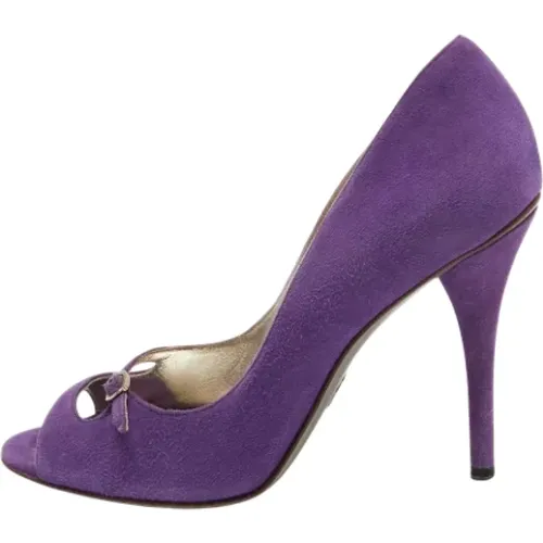 Pre-owned Pumps, female, , Size: 8 US Pre-owned Suede heels - Dolce & Gabbana Pre-owned - Modalova