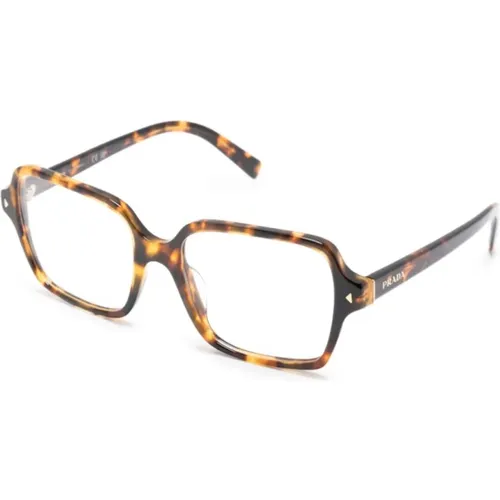 Braun/Havanna Optische Brille , Damen, Größe: 53 MM - Prada - Modalova