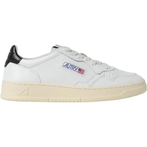 Sneakers, male, , Size: 8 US Leather Low Top Sneakers - Autry - Modalova