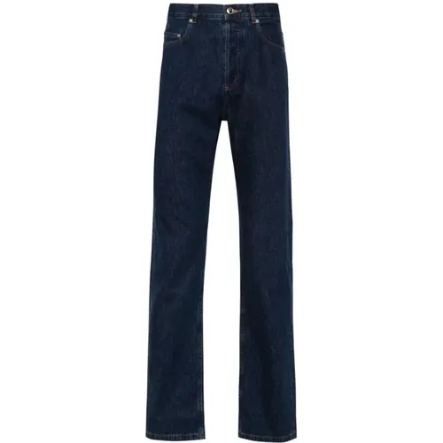 Straight Jeans, male, , Size: W30 Indigo Standard Jeans - A.p.c. - Modalova
