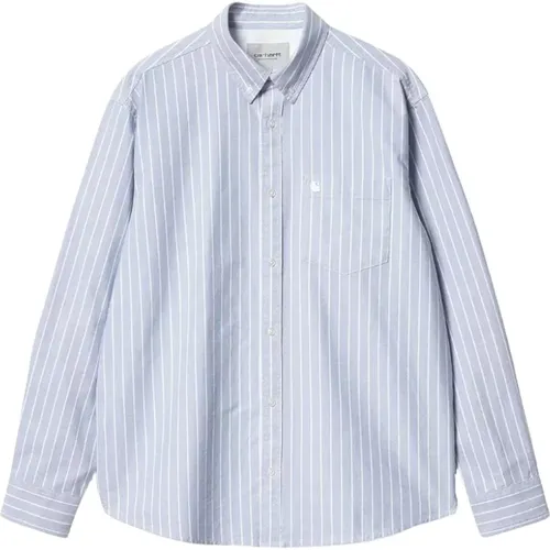 Casual Shirts, male, , Size: M Striped Oxford Shirt - Carhartt WIP - Modalova