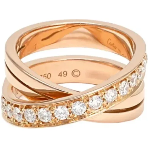 Pre-owned Jewellery, female, , Size: ONE SIZE Pre-owned Rose Gold rings - Cartier Vintage - Modalova