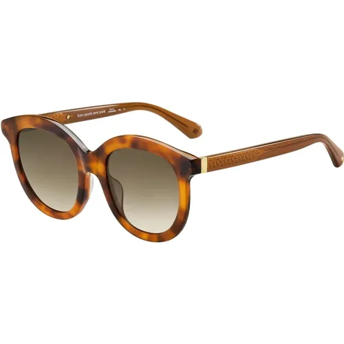 Lillian/G/S Sunglasses in Havana/ Shaded , female, Sizes: 53 MM - Kate Spade - Modalova