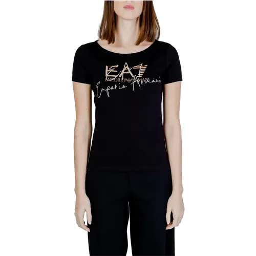 T-Shirts , female, Sizes: L, XS, M, S, XL - Emporio Armani EA7 - Modalova