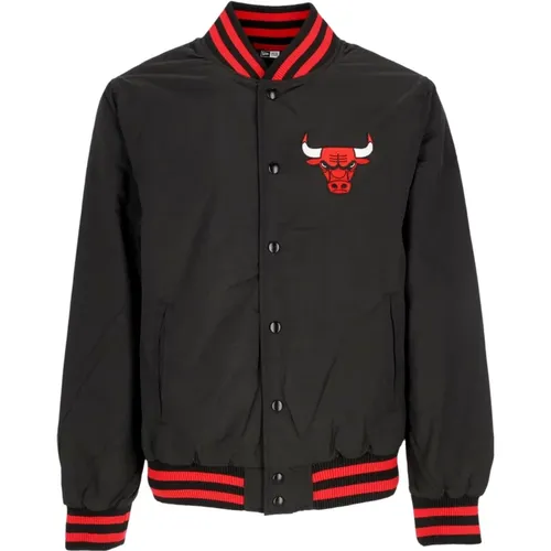 Bomber Jackets, male, , Size: L Chicago Bulls Bomber Jacket /Red - new era - Modalova