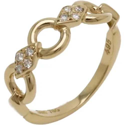 Pre-owned Gold ringe , Damen, Größe: ONE Size - Dior Vintage - Modalova