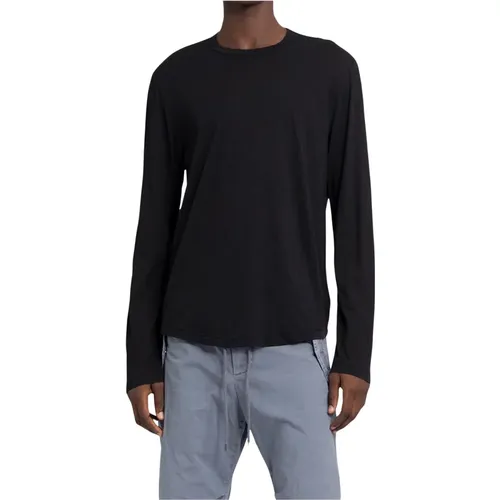 Crew Neck Long Sleeve Tee , male, Sizes: XS, S - James Perse - Modalova