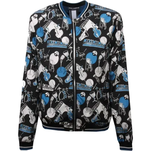 Bomber Jackets, male, , Size: XL Windproof Bomber Jacket - Dolce & Gabbana - Modalova