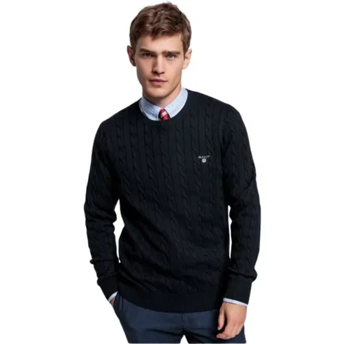 Twisted Cotton Sweater , male, Sizes: 2XL - Gant - Modalova