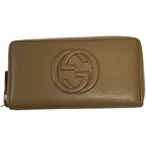 Pre-owned Wallets, female, , Size: ONE SIZE Pre-owned Leather wallets - Gucci Vintage - Modalova