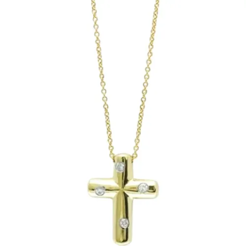 Pre-owned Jewellery, female, , Size: ONE SIZE Pre-owned Gold necklaces - Tiffany & Co. Pre-owned - Modalova