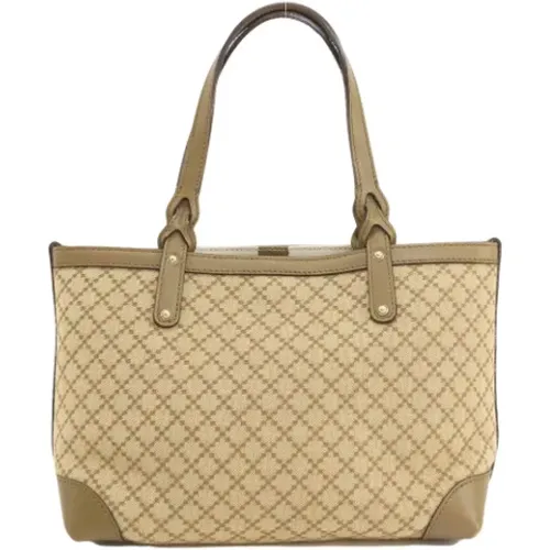 Pre-owned Tote Bags, female, , Size: ONE SIZE Pre-owned Canvas gucci-bags - Gucci Vintage - Modalova