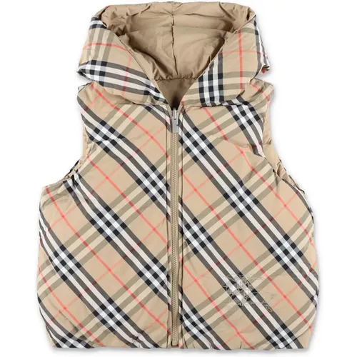 Sand IP Check Jacke Weste Aw24 - Burberry - Modalova