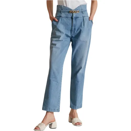 Hohe Taille Bustier Komfort Jeans - pinko - Modalova